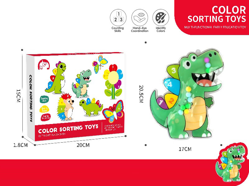 Puzzle Color Zone Pinching Fun Tyrannosaurus Rex Style