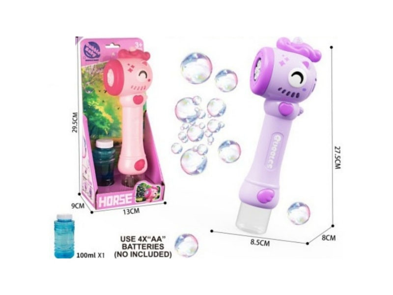 Rainbow Horse Bubble Stick