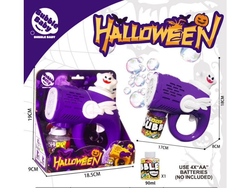 Ghost U-Shaped Bubble Gun With Light