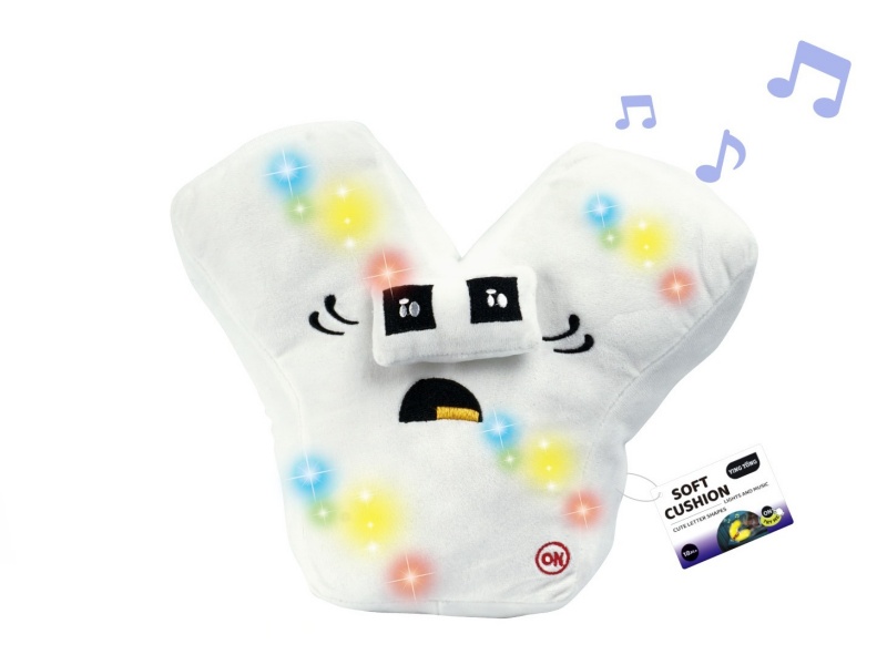 Alphabetic Plush Soothing Pillow - Y