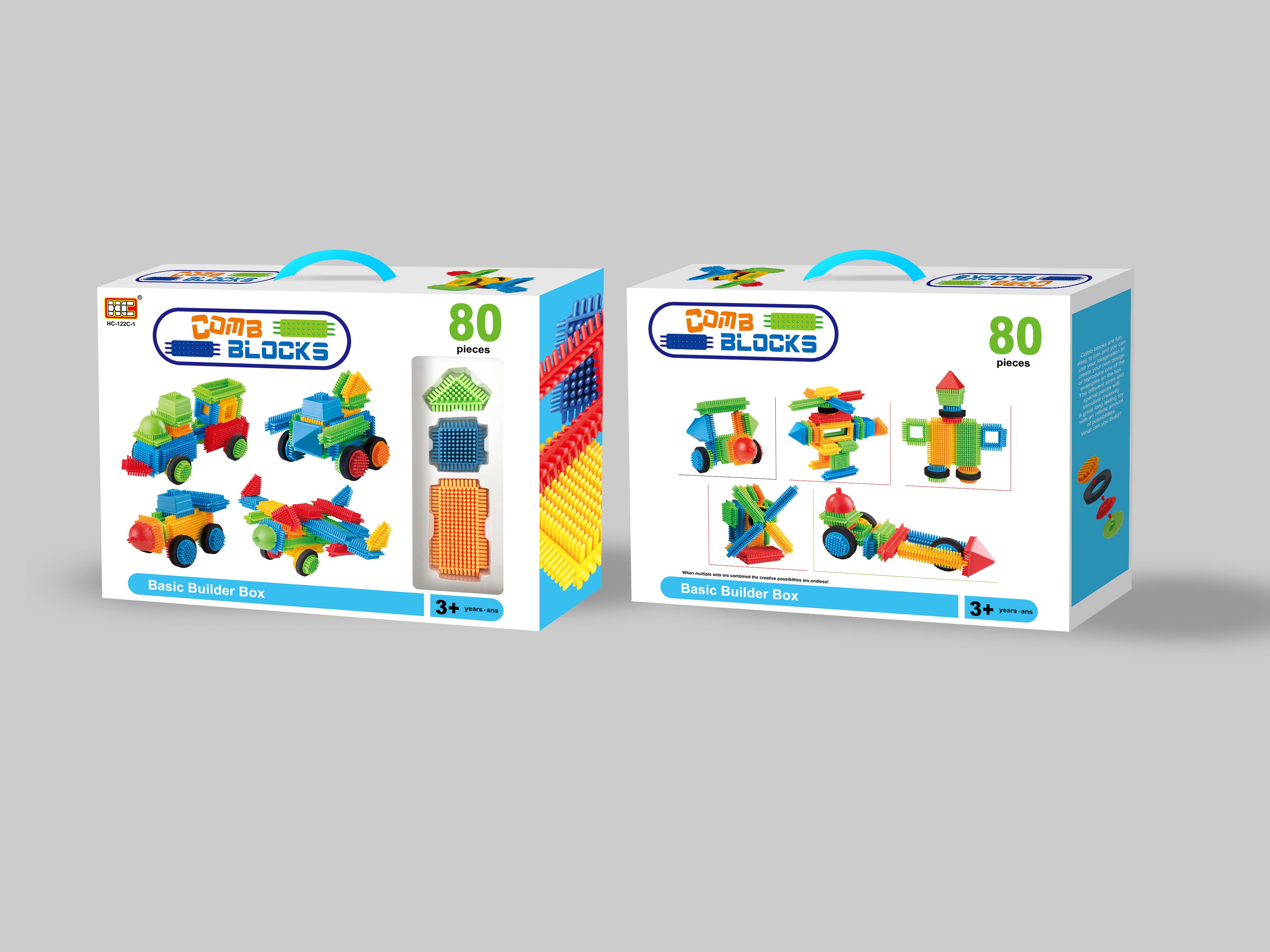 80 Pcs Of Toothed Building Blocks