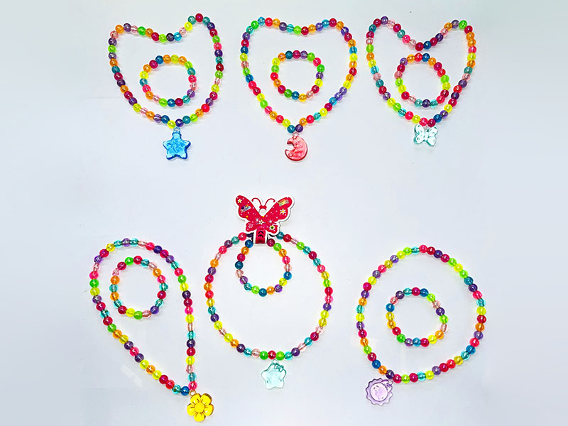 Bead Necklace + Bracelet