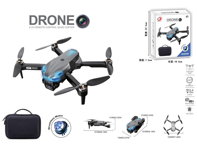 2.4G brushless quadcopter with dual cameras