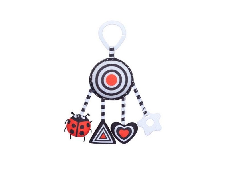 Ladybug Intelligence Baby Visual Training Plush Pendant
