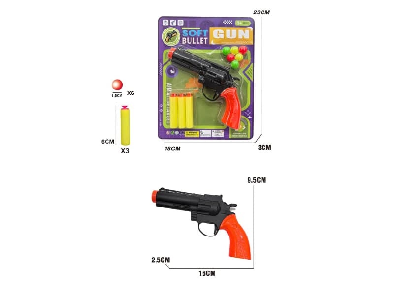 Solid EVA Soft Bullet Gun Table Tennis Gun