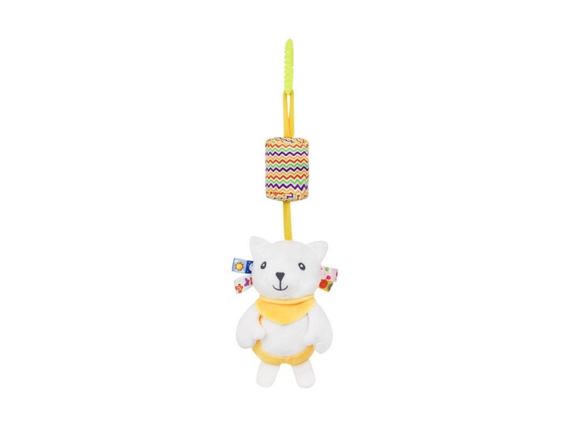 Yellow Bear Baby Soothing Bell Plush Pendant