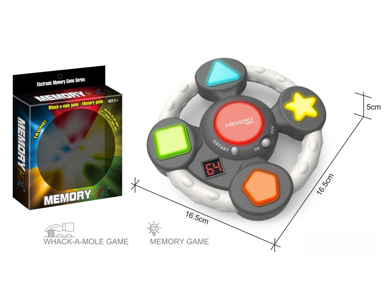 Memory Game Console & Whack-A-Mole (Steering Wheel Lcd Screen)