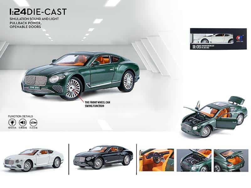 1:24 Bentley Continental Alloy Car Model