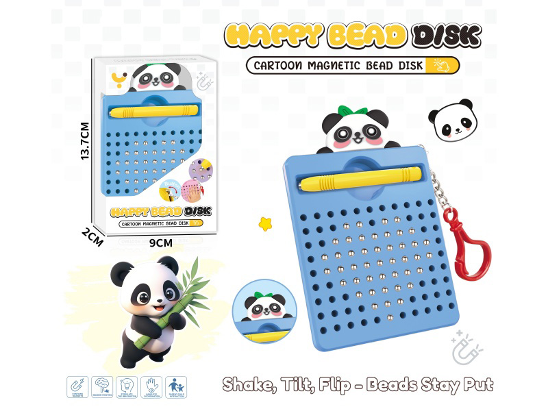 Magnetism Brushwork Drawing Board/With Pendant (Giant Panda) (99 Beads)