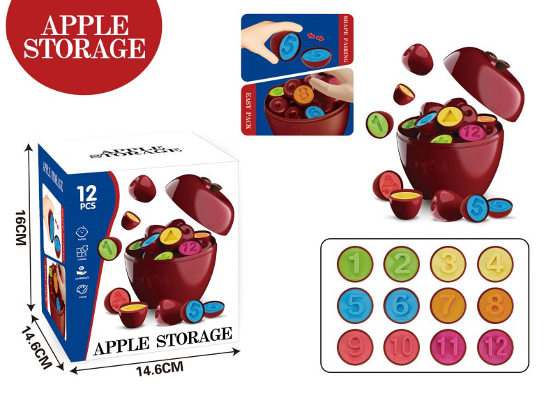 Cartoon Educational Enlightenment Digital Patterns Paired With Apple Toys