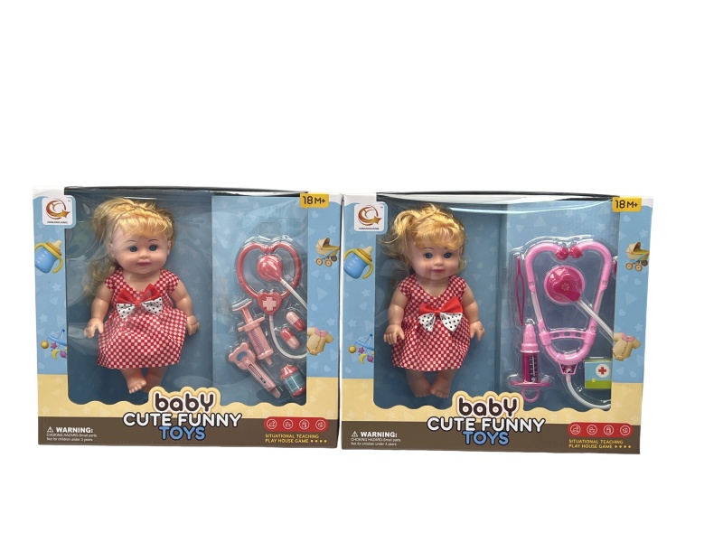 Two Sets Of 10-Inch Plush Toys And Medical Devices Are Mixed Together
