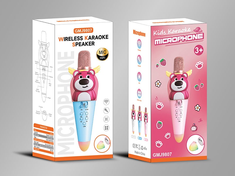 Strawberry Bear Karaoke Microphone