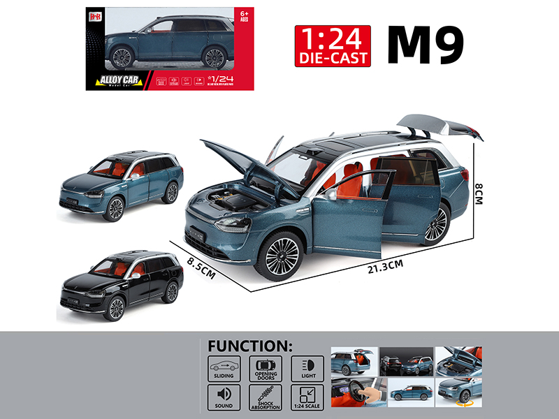 1:24 M9 Pull Back Alloy Car Model