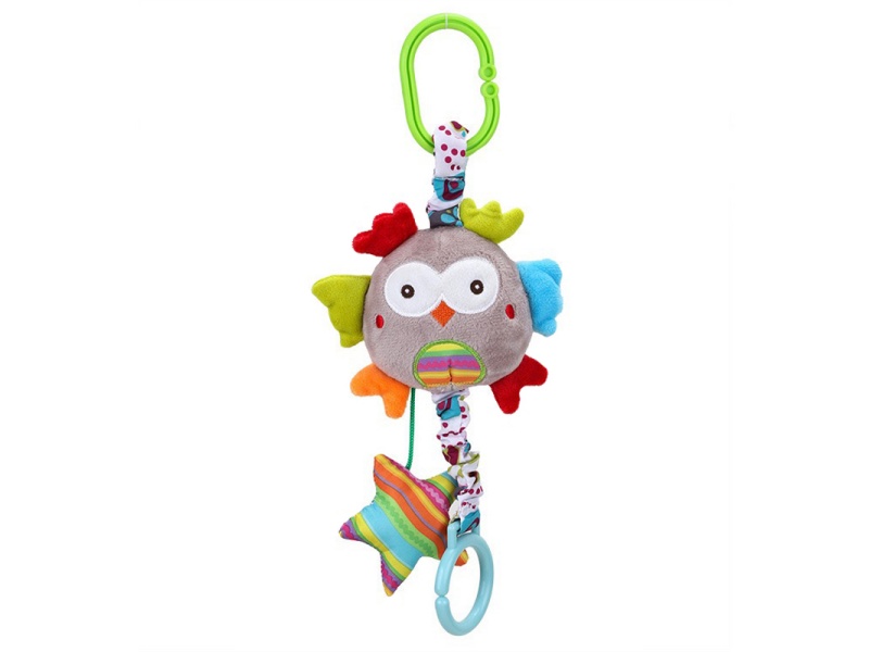 Owl Bell Plush Baby Pull Ring