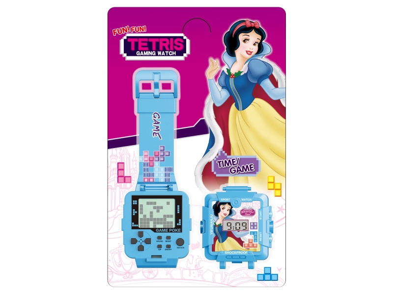 Snow White Tetris Game Electronic Watch