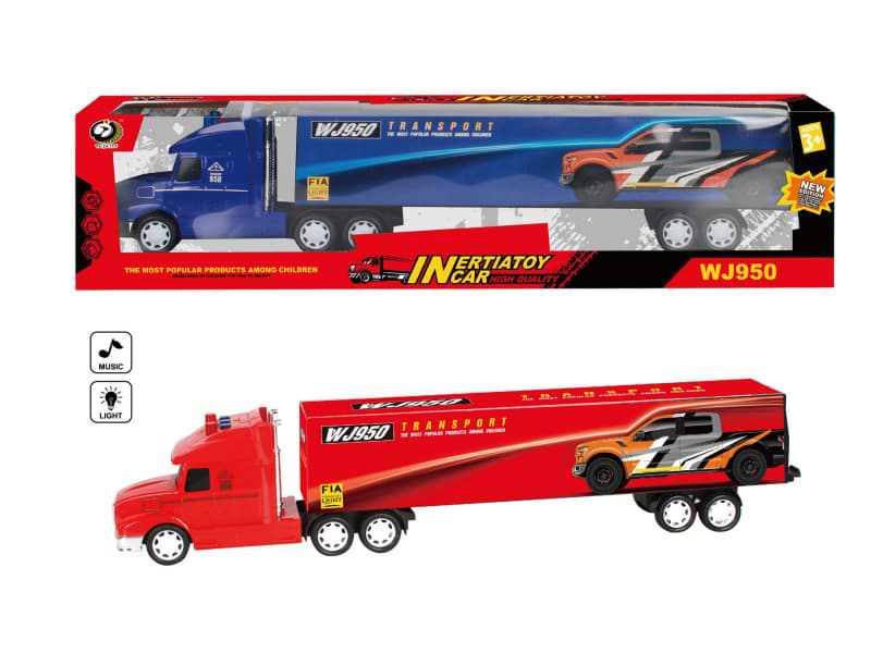Friction Semi Truck(With Lights And Music)