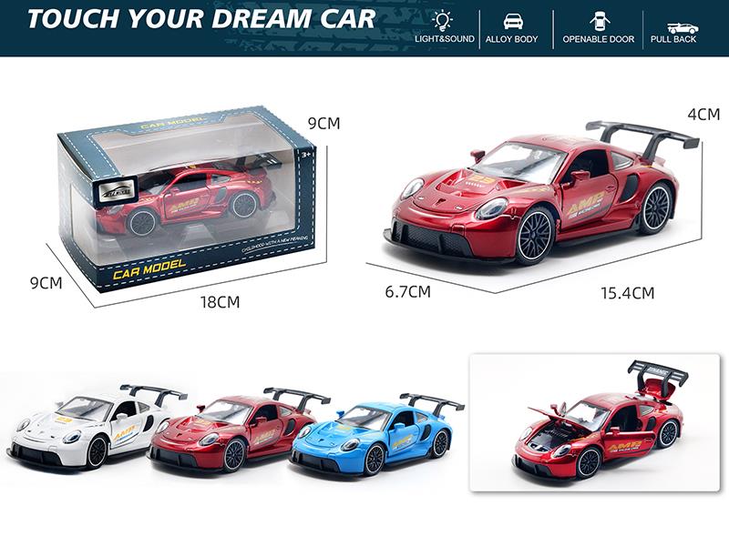 1:32 Porsche 911 Four-Door Alloy Car Model With Sound And Light(Openable Door)