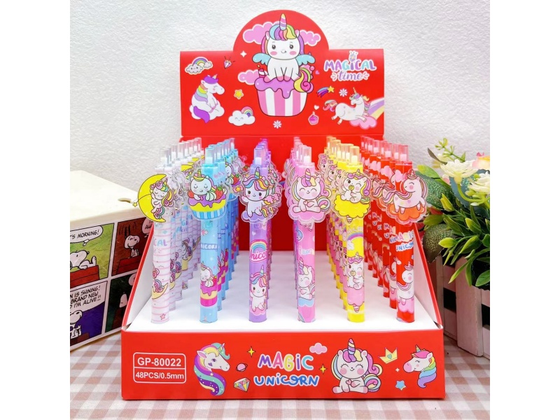 Unicorn Smooth Gel Pen With Black Core 0.5MM