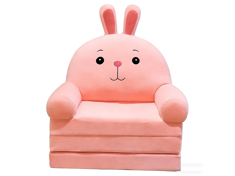Pink Rabbit Children's Sofa