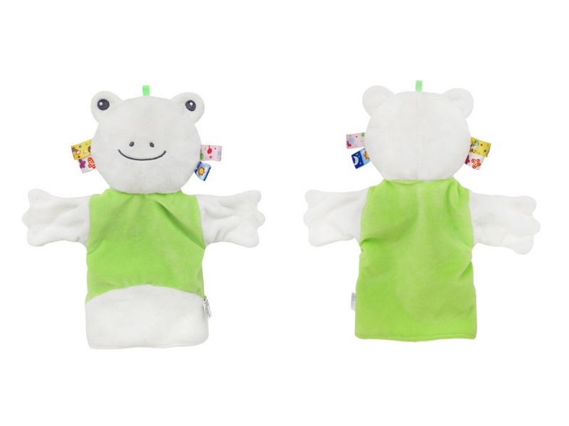 Green Frog Educational Parent-Child Interactive Plush Hand Puppets