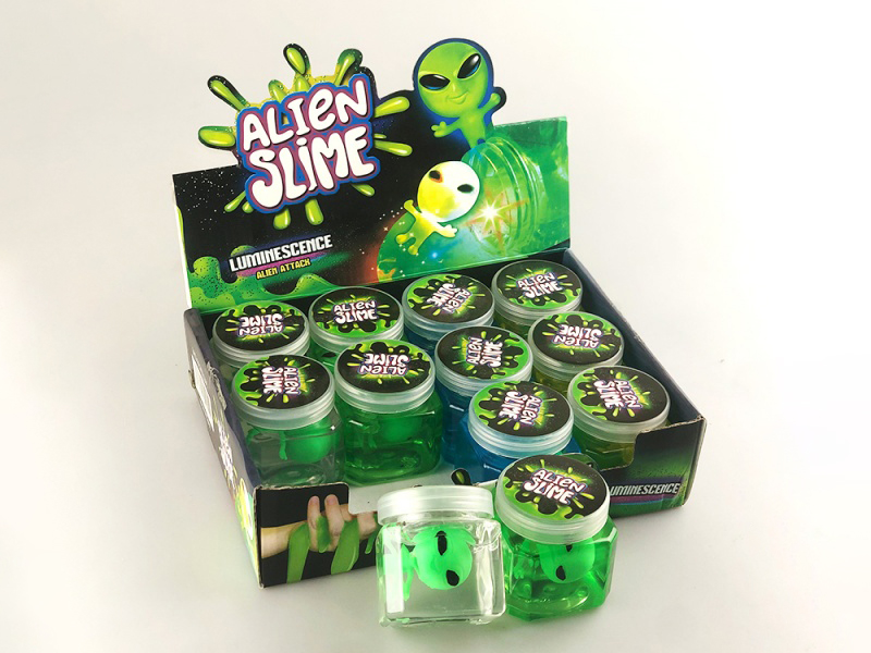 Crystal Mud Slime Alien Square Cup With Light Putty