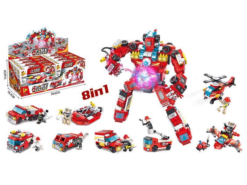 Fire Rescue Series Small Particle Building Blocks