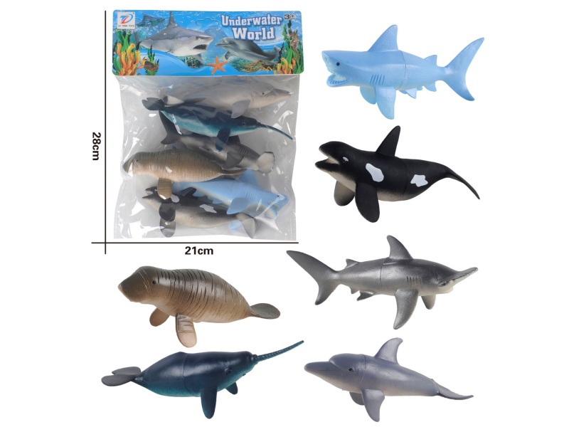 Pvc Simulates Ocean 6Pcs