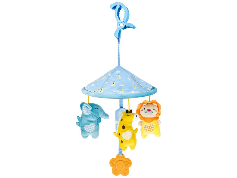 Animal-Style Baby Umbrella Plush Bed Bell