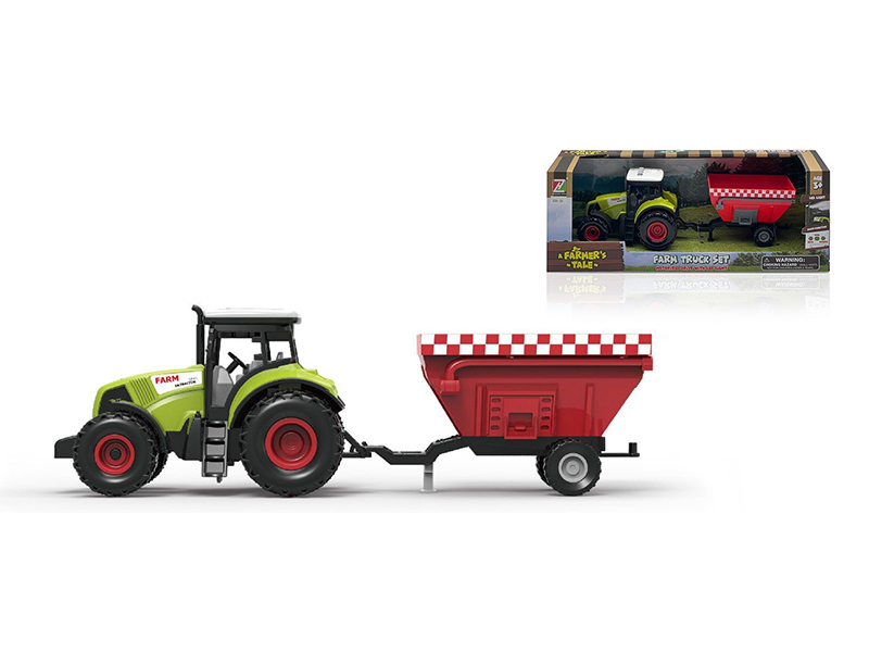 1:36 Friction Farm Truck Set(With Lights And Sound)
