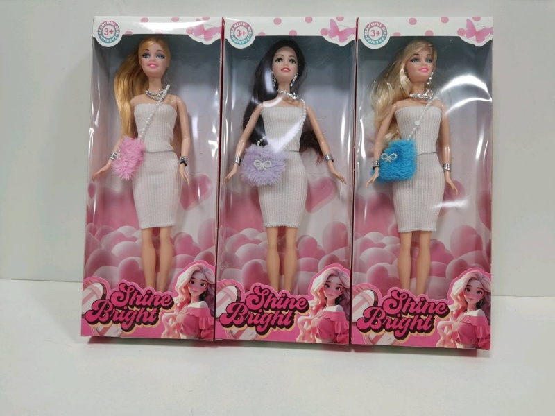 11-Inch White Dress Doll Strap Accessory