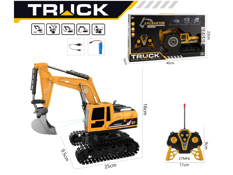 1:22 6CH R/C Excavator With Lights