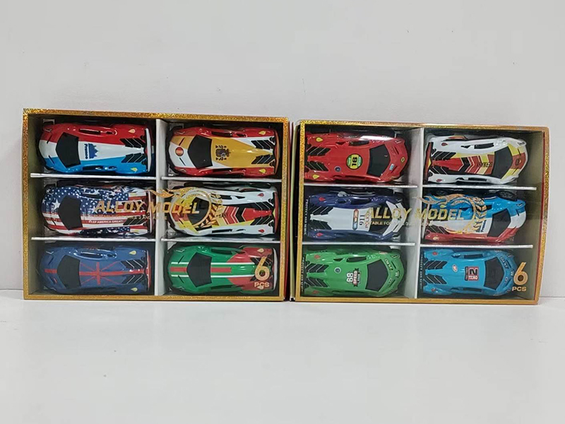 Pull Back Alloy Cars Set 6pcs