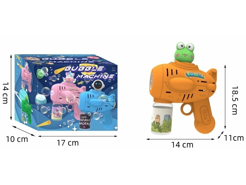 Frog Multi-Hole Light Automatic Bubble Gun