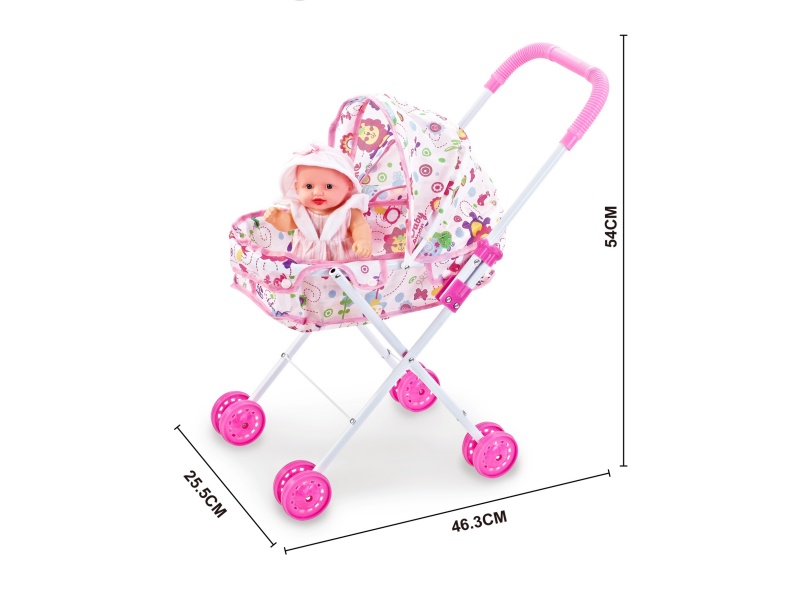 An Iron Trolley With A 10-Inch Musical Empty Body Doll