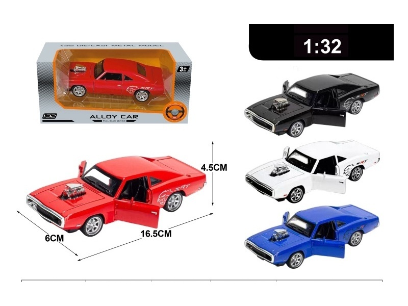 1:32 Alloy Model Window Box Rebound Force/With Light And Sound, 3 Ag13 Batteries Included