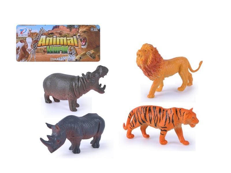 Solid Simulated Animal 4Pcs