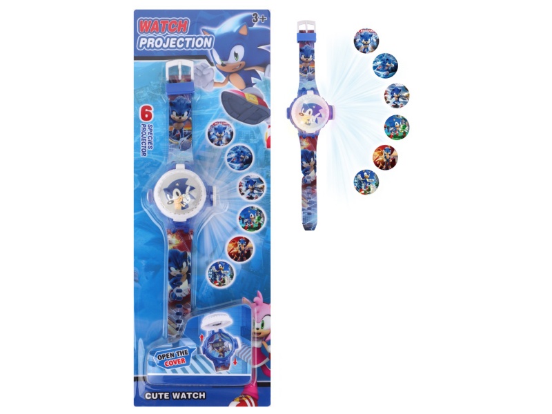 Sonic Projection Flash Rotating Electronic Watch