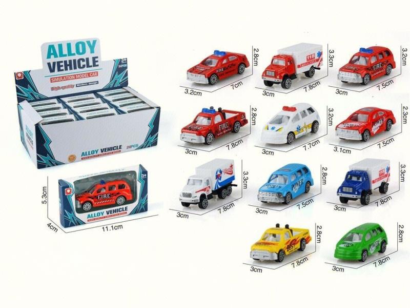 11 Sliding Alloy Bikes (24 Pieces)