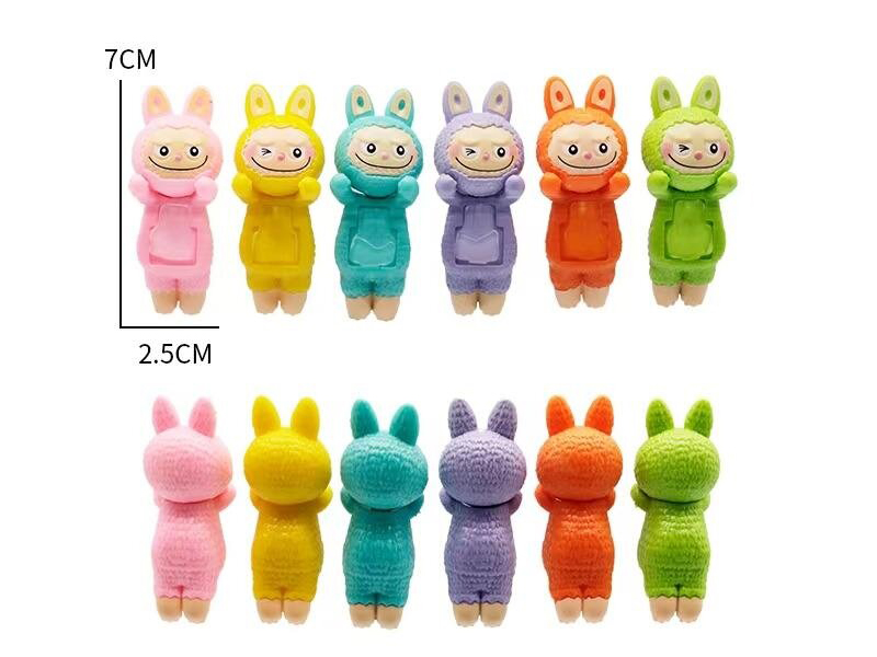 Multicolor Labubu Series Decorative Mini Figures