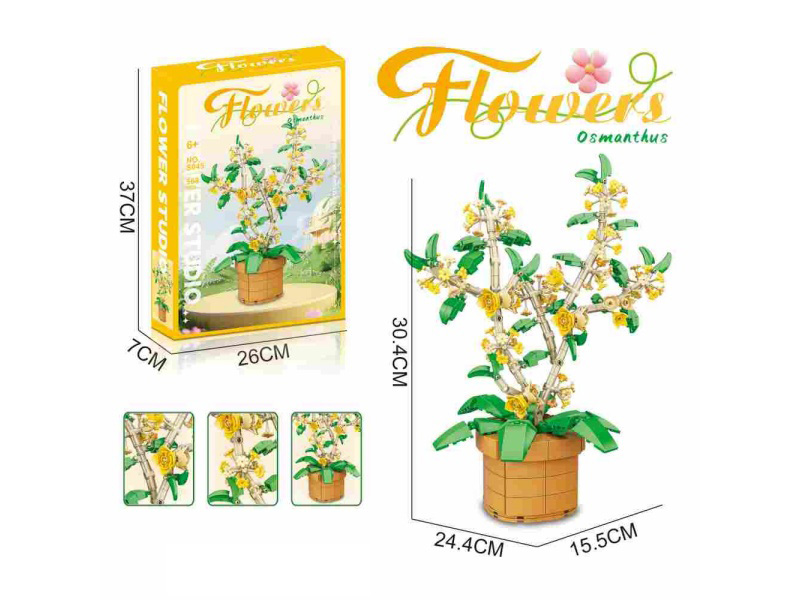 Building Blocks Osmanthus 568Pcs- Flower Series