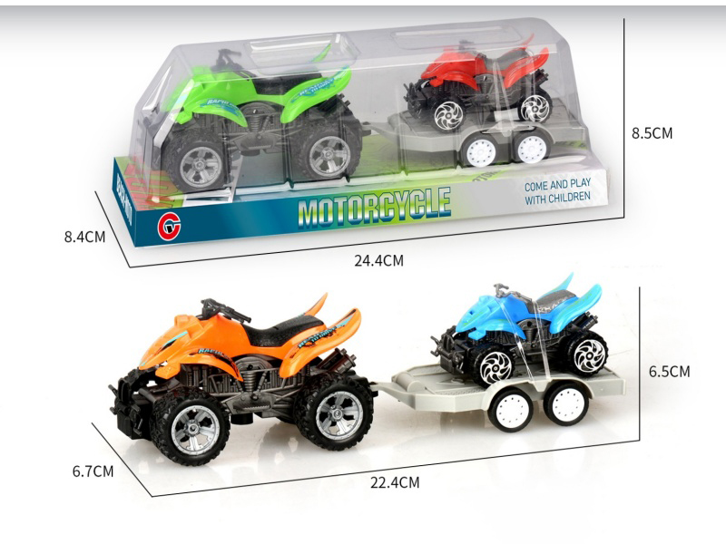 A Small Inertial Beach Motorcycle Towing And Sliding Beach Motorcycle