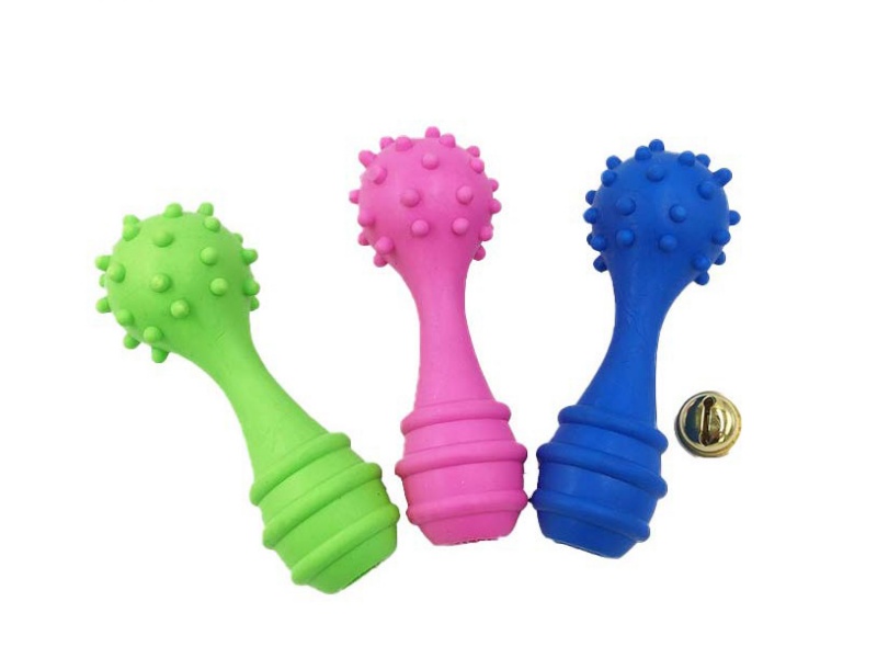 Single-Spined Ball Barbell Pet Toy