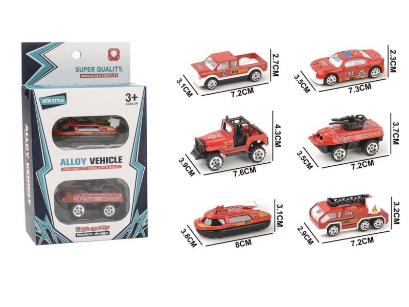 Two Pieces Of Sliding Fire-Fighting Alloy Vehicles