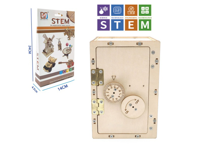 DIY Wooden Mechanical Cipher Box