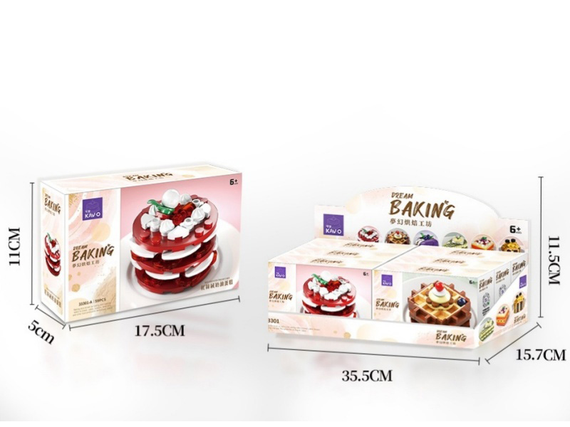 Cake (6 Mixed Sets) Is Compatible With Small Lego Bricks