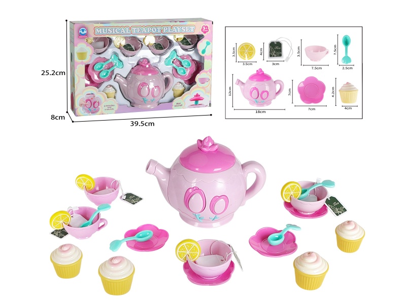 Musical Teapot Play Set 25pcs