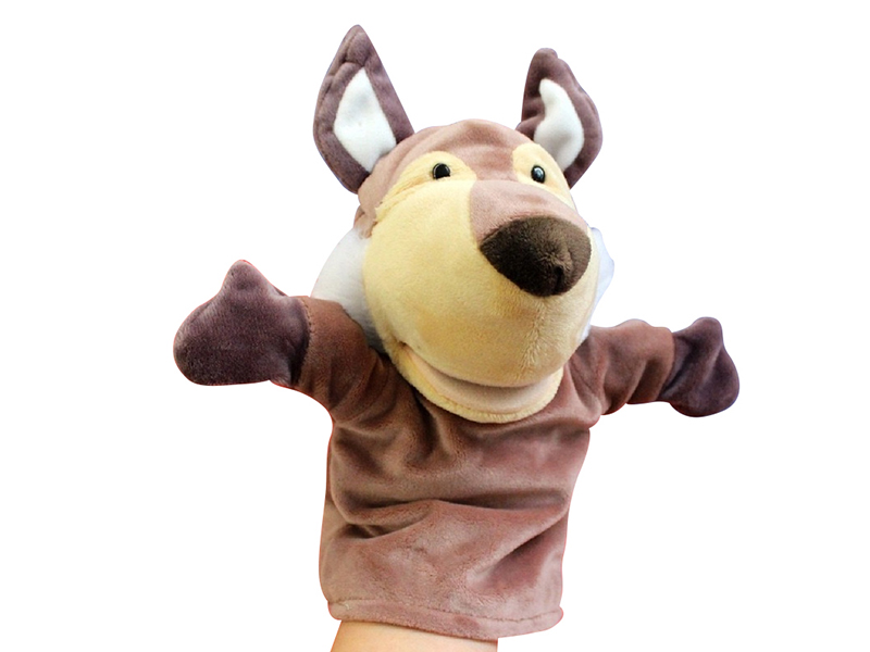 Siberian Husky Cartoon Animal Hand Puppet Plush Doll