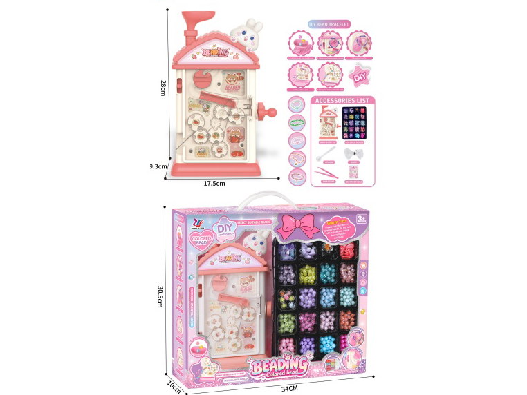 Pink Peach Rabbit Beading Machine