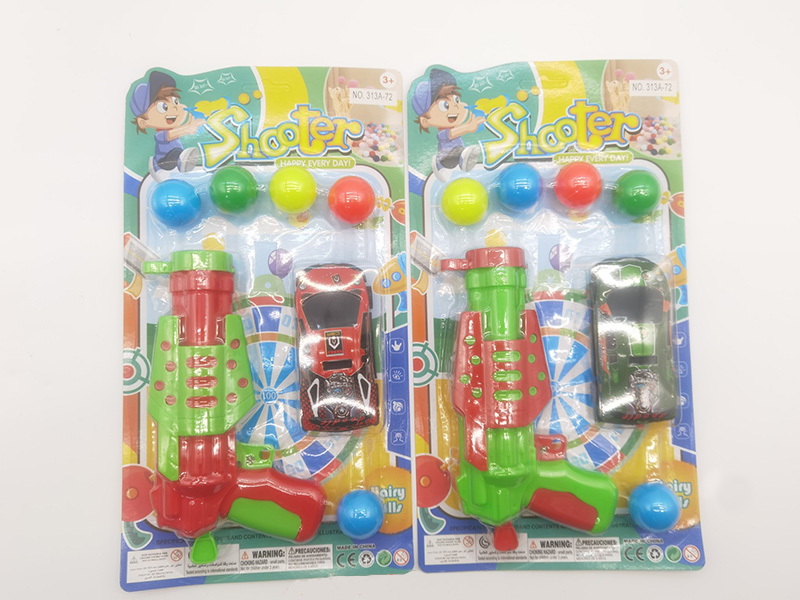 Ping-Pong Ball Gun + Pull Back Iron Car