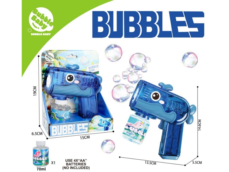 New Transparent Whale Bubble Gun